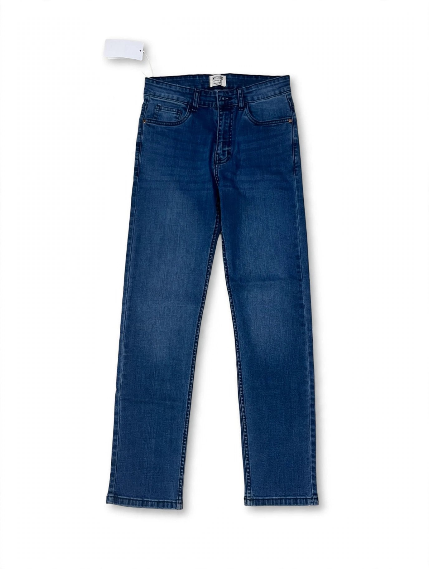Men's Classic Straight Fit Blue Jeans — alternate view