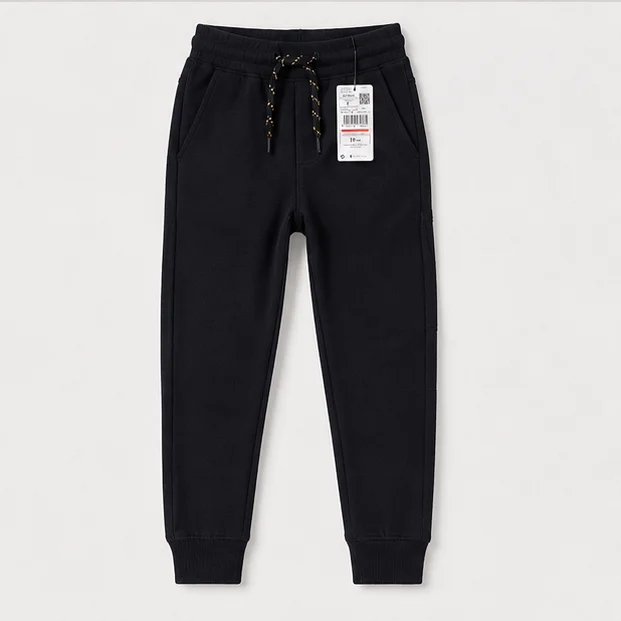 Dark Navy Blue Drawstring Jogger Pants