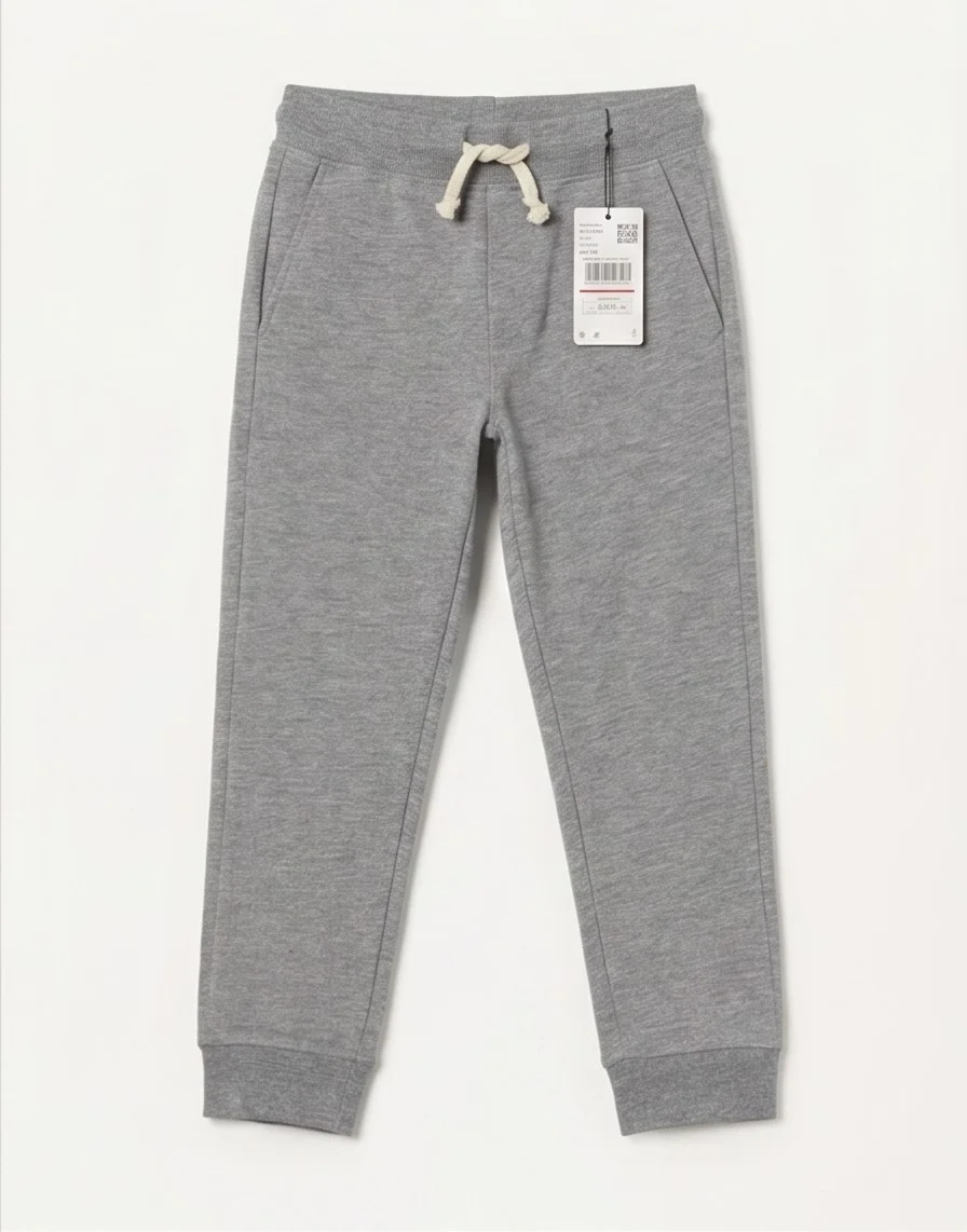Mango Grey Terry Drawstring Jogger Pants