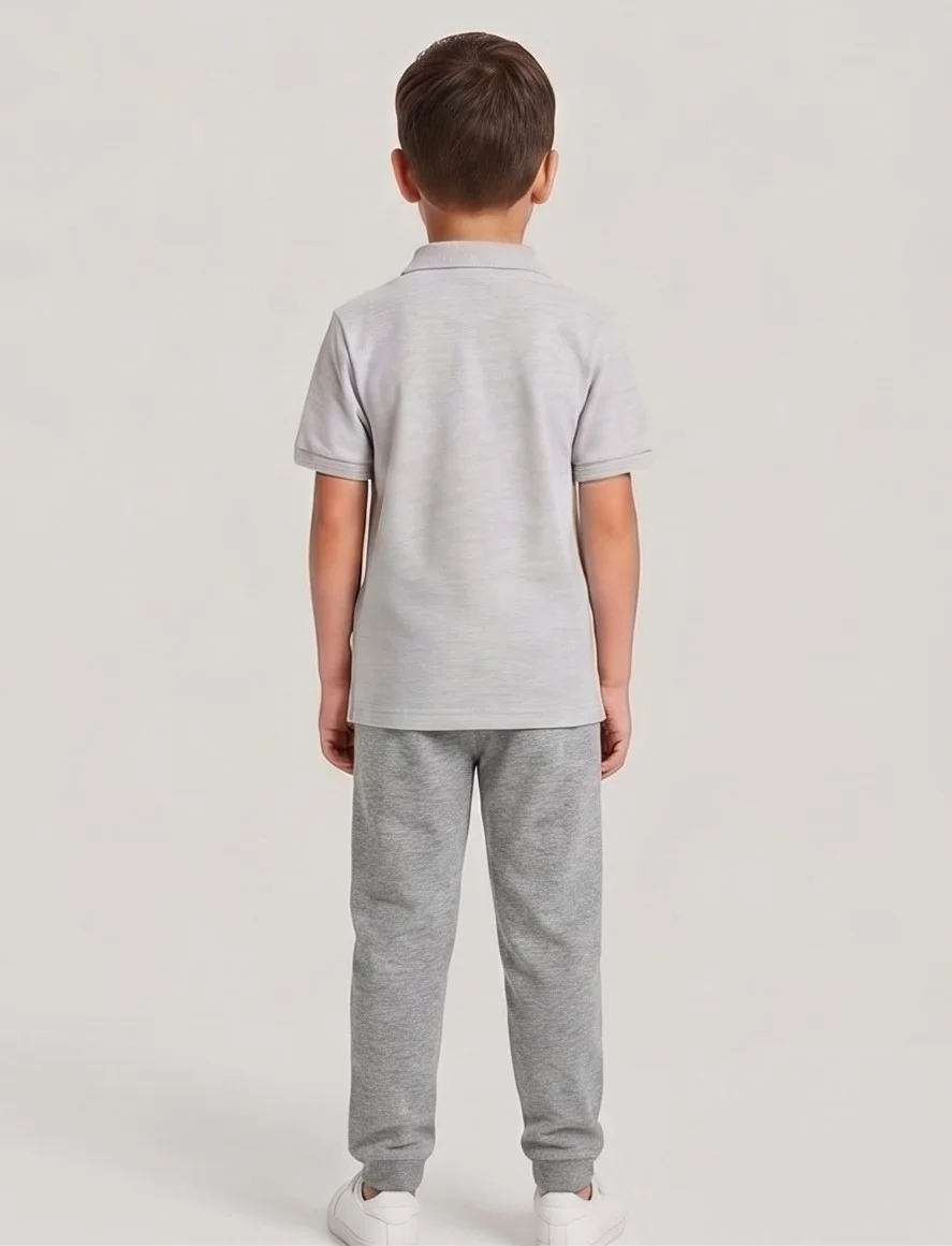 Mango Grey Terry Drawstring Jogger Pants view 2
