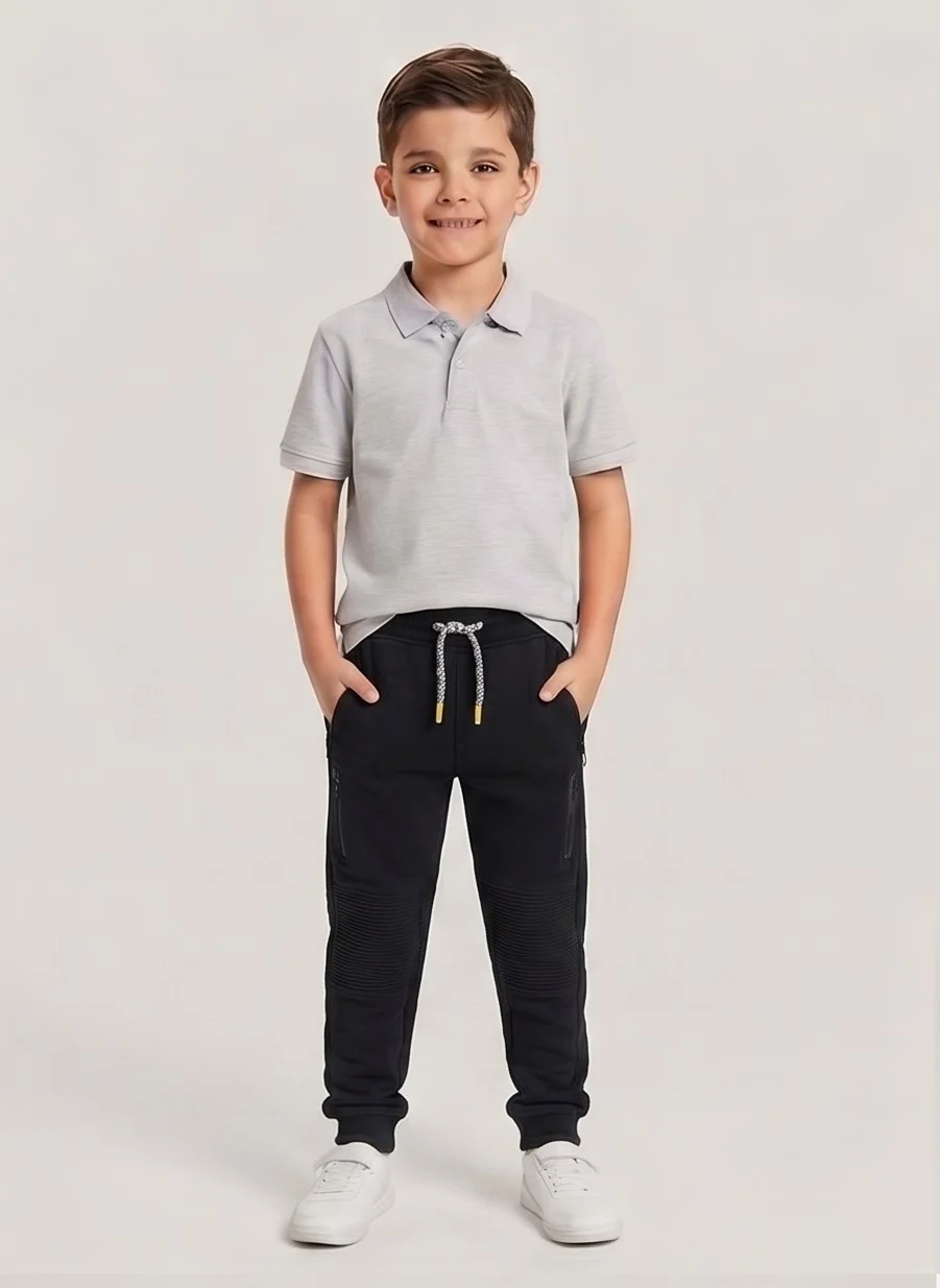 Mango Black Cargo Jogger Pants — alternate view