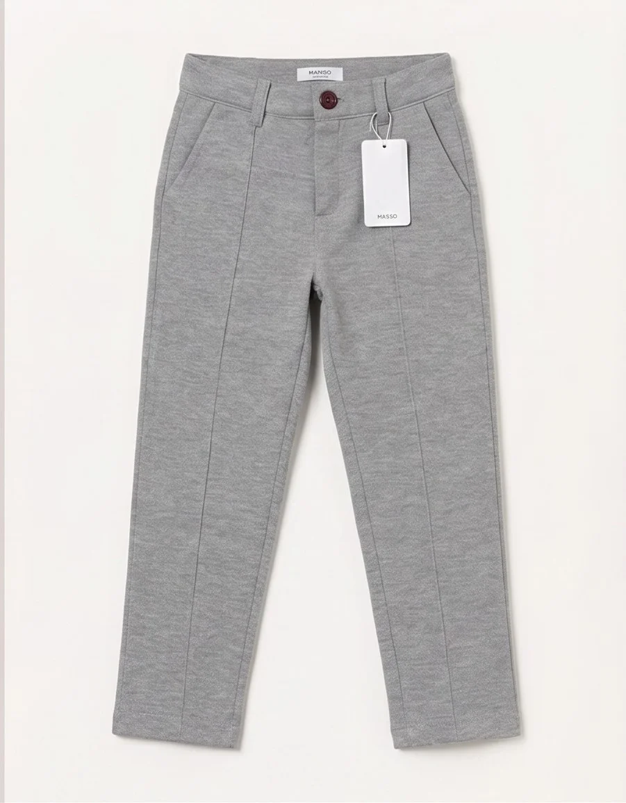 Mango Premium Heather Grey Trousers