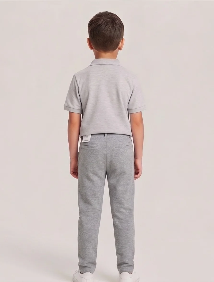 Mango Premium Heather Grey Trousers view 2