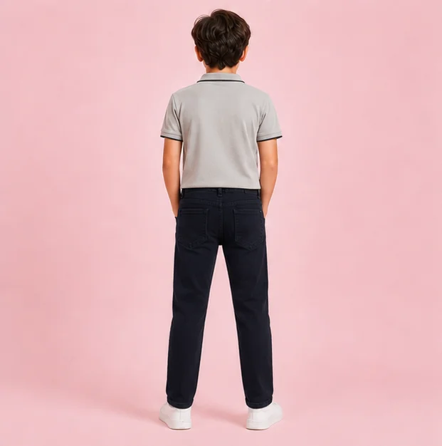 MR.DENIM Classic Black Slim Fit Jeans view 2