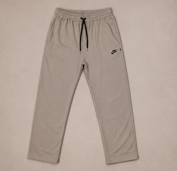 MR.DENIM Beige Popcorn Fabric Trouser